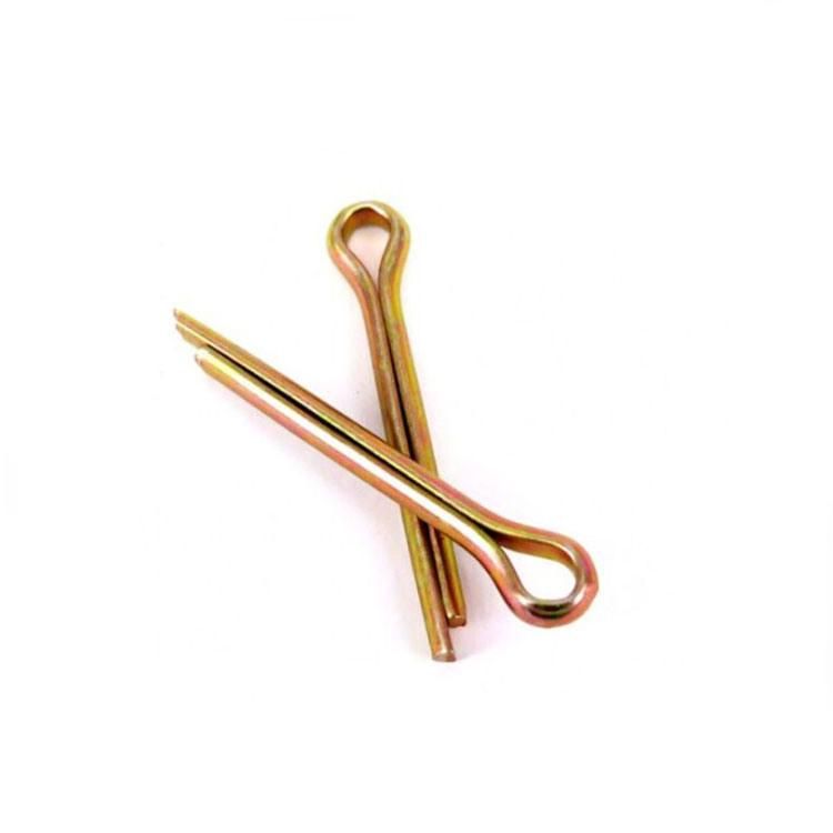 DIN94 ISO1234 Split Cotter Pin Split Lock Pin Split Pin Spring Pin Yellow Zinc Plated Galvanized