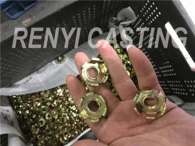 Special Customized Inch Nut with Yellow Zinc Plate