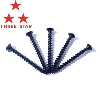 Congo Angola Zambia Market/Black Bugle Head Fine Thread Black Drywall Screw Chipboard Screws for India Market