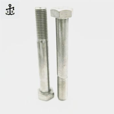 BS 4190 China Fasteners High Precision Ss 304 Stainless Steel Half Thread Hex Bolts