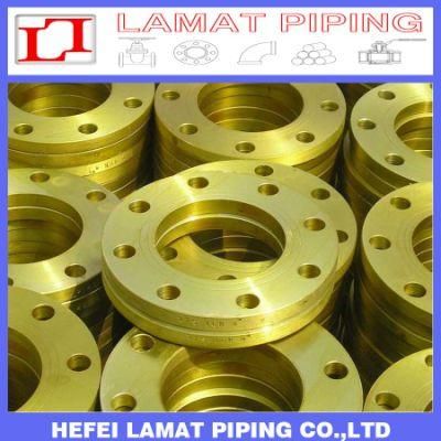 China-Factory-Manufacturer Carbon-Steel Pipe Flanges Yellow-Color FF Plate Flange