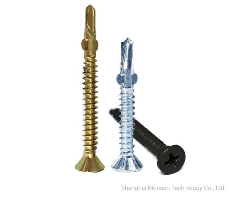 Flat Head Tek Winged Drill Point Sheet Metal Screws