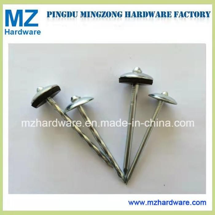 Galvanized Nail Umbrella Head Nail Roofing Nail with Rubber Washer
