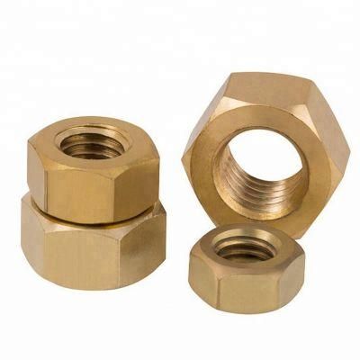 DIN934 M3-M30 Brass Hex Nut Copper Hex Nut