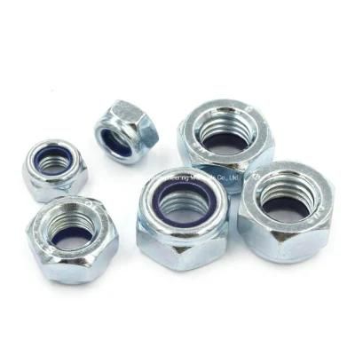 DIN 985 Standard Nylon Insert Hex Lock Nuts Zinc Plated