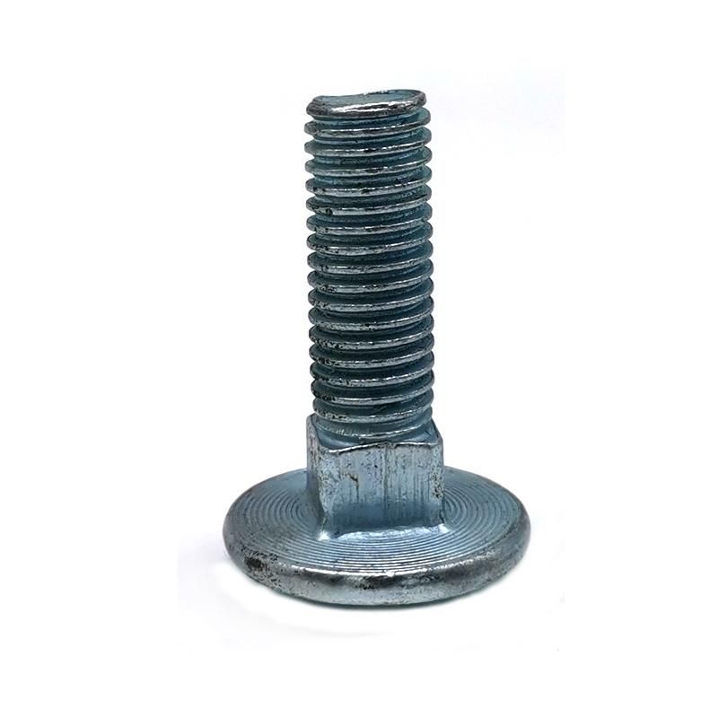 White Blue Zinc Plated Carriage Bolt with Partial Thread