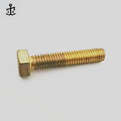 Fastener Manufacture DIN 933 DIN 931 M3 M4 M6 M8 M10 Brass Hex Head Bolt