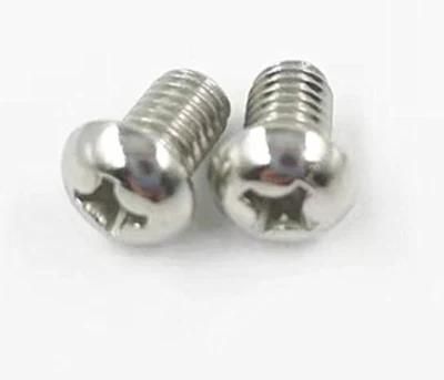 All Size DIN7985 304 316 Stainless Steel Cross Recessed Machine Screw GB818 Pan Head Phillips Screws