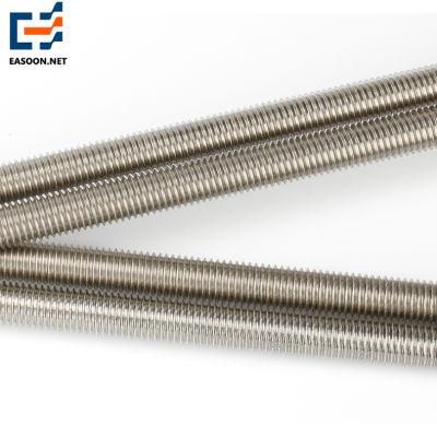 304 316 Stainless Steel Threaded Rod Fine Thread SS304 Bolt and Threaded Rod