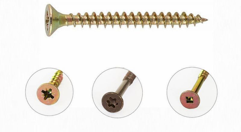 Countersunk Flat Head with Ribs Torx Drive 6-Lobe Star Recess Pallet Nails /Wood Screw Made in China