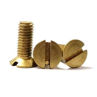 M3 M4 Brass Copper Countersunk Csk Flat Head Slotted Screw