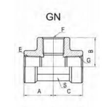 Hydraulic Hose Fittings Hydraulic Adaptor NPT Female Tee Stainless Steel Adaptors
