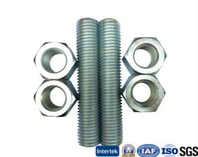 Dacromet Carbon Steel B7 Stud Bolt with Hex Nut