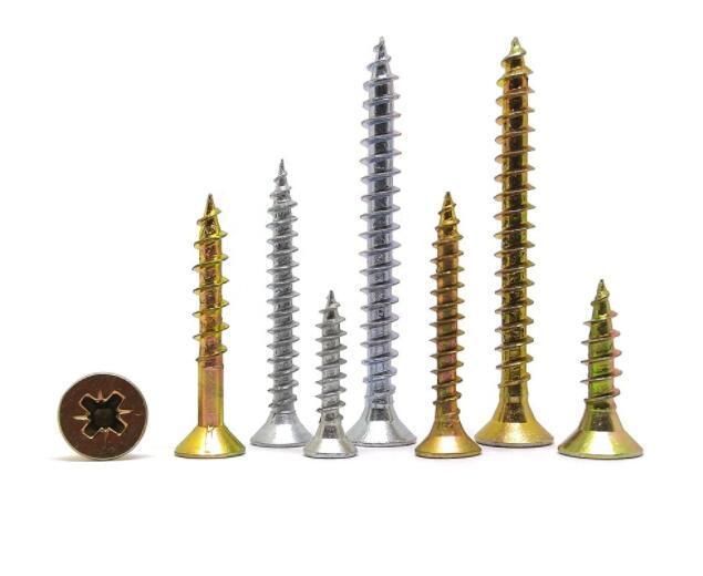 China Customized Sharp Point Single Thread Fibreboard Screw Chipboard Screw