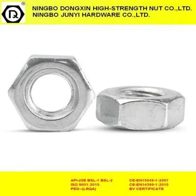 Zinc Plated Fastener Hex Nuts DIN934
