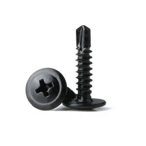 DIN7504 Carbon Steel Black Oxide Philips Wafer Head Self Drilling Screw