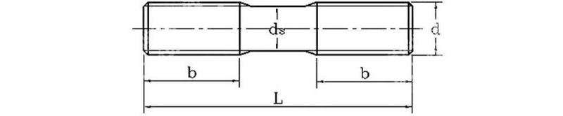 High Strength Stud 40crmo2 Double Head Studs M24