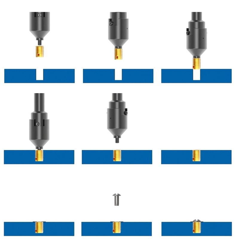 M5 M6 M8 M10 Stainless Steel Type 3021 Flat Head Threaded Insert Self Tapping for Metal and Wood Furniture