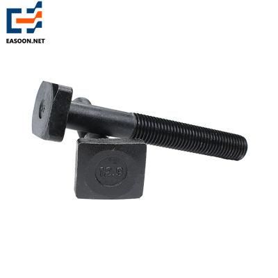 DIN186 DIN261 T-Head Bolt 12.9 Black T-Bolt with Half Thread