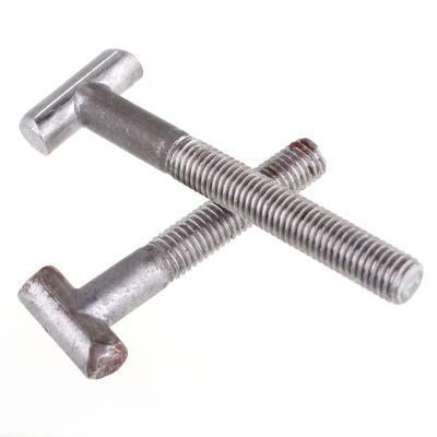 Fastener Manufacture Rhombus Head T Type Bolt Customized Square Head T Bolts