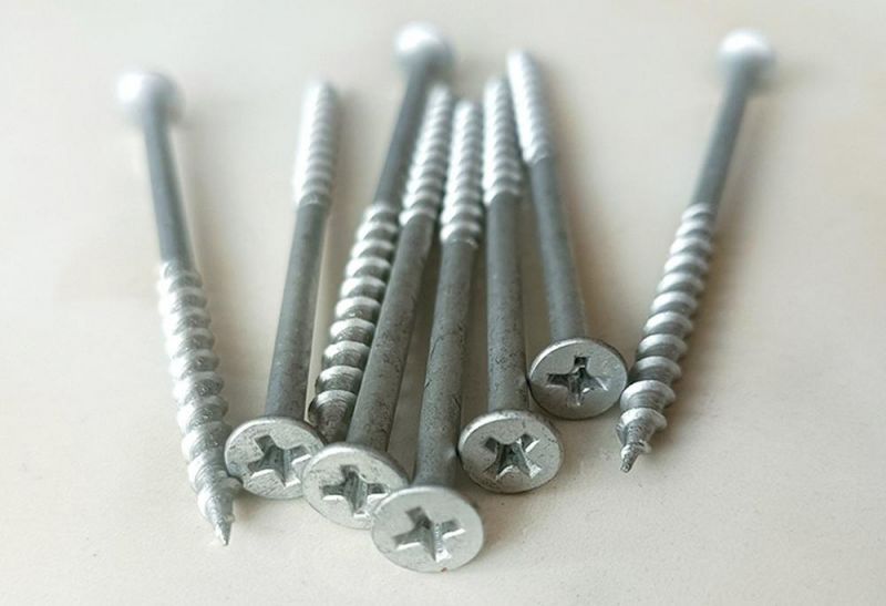 High Quality C1022 Hardened Silver Dacromet Phillips Cross Recess Square Drive Outdoor Drywall Screw/Deck Screws
