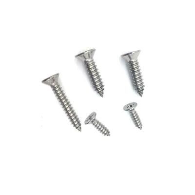 Stainless Steel Phillips Flat Head Countersunk Head Self-Tapping Screw DIN7982