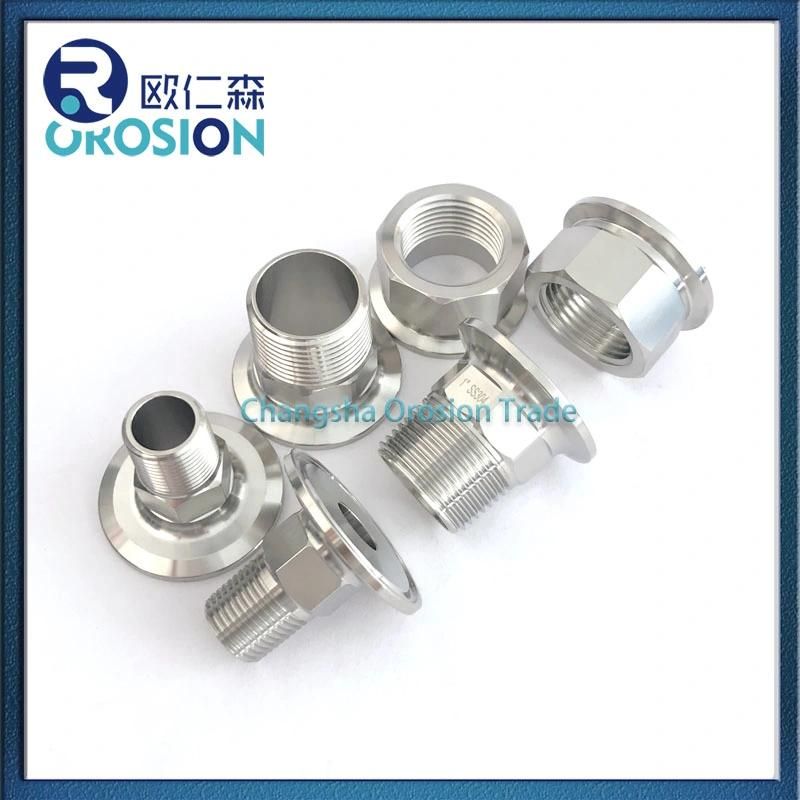 Hexagon High Quality Male Threaded Pipe Fitting Ferrule for Food