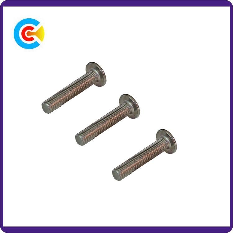 DIN/ANSI/BS/JIS Carbon-Steel/Stainless-Steel 4.8/8.8/10.9 Galvanized Hexagon Flat Head Screw for Machinery/Industry