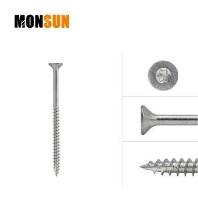 Type 17 6-Lobe Drive Double Countersunk Head Woodworking Screw