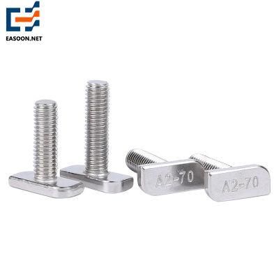 A2-70 Stainless Steel Bolt T-Bolt A4-80 Hex Bolt T Bolt Shoulder Bolts Hexagon Bolt T Bolt with High Quality Grade 10.9