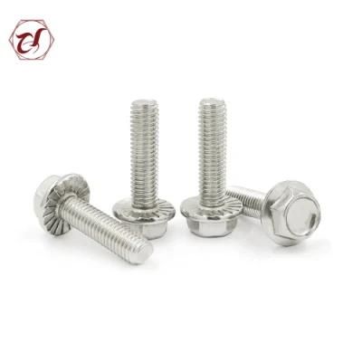 Skidproof Stainless Steel 304 DIN6921 Hex Head Flange Bolt