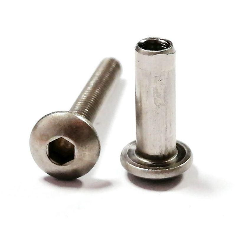 Chicago Stainless Steel Button Head Allen Hex Socket Pan Screw