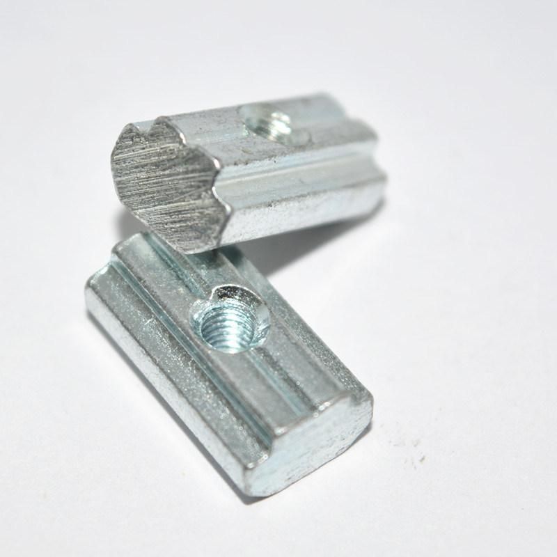 Carbon Steel 4.8 8.8 10.9 Blue White Zinc T-Shaped Slider Nut