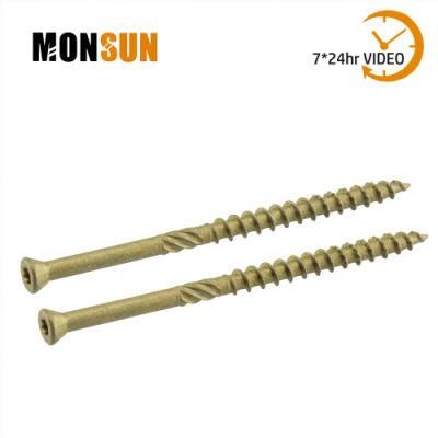 Small Countersunk Head Tx-Star Drive Bronze Rust Ruspert Resistant All Purpose Wood Deck Composite and Exterior Trim Screws/External Screws