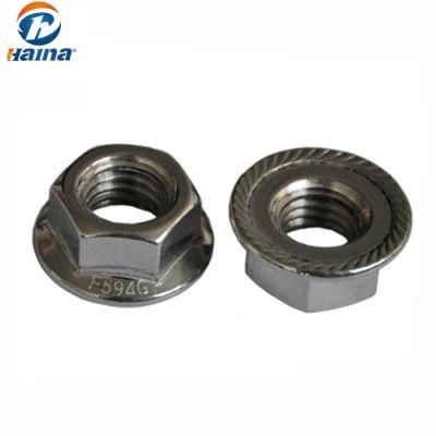 Stainless Steel Hex Flange Nut with Right Hand Thread
