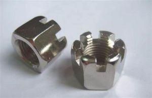 M48 Blue White Zinc or Yellow Zinc Plate Hex Slotted Nuts Castle Nuts DIN935