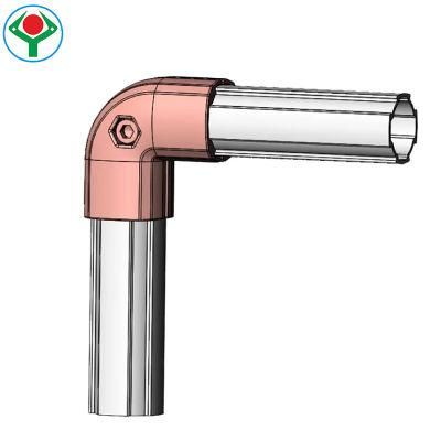 Aluminum Pipe Fittings Lean Pipe Connector for Lean Production Building Kit System Low Cost Intelligent Automation