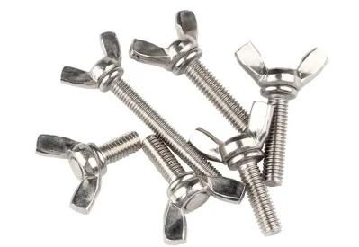 Stainless Steel Butterfly Screw Butterfly Yuanbao Bolt Sheep Horn Screw Butterfly Hand Screw M6-M8