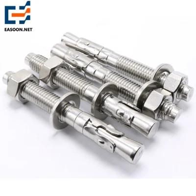 8.8 Stainless Steel Expansion Bolt 304 316 Expansion Anchor Bolt and Nut Wedge Expansion Bolt