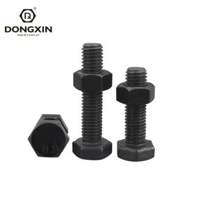 M6 DIN933 Grade 8.8 Black Coating Outer Hexagon Head Bolt