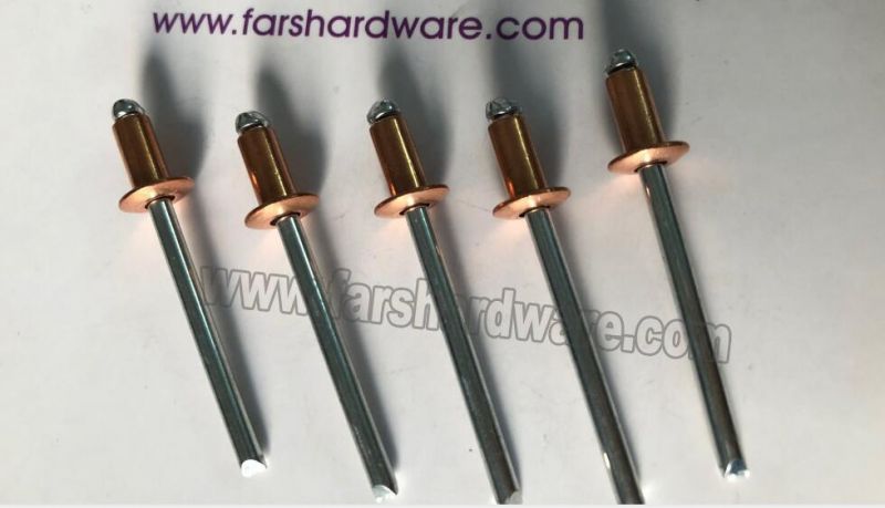 Copper/Steel Open Type Dome Head Blind Pop Rivet