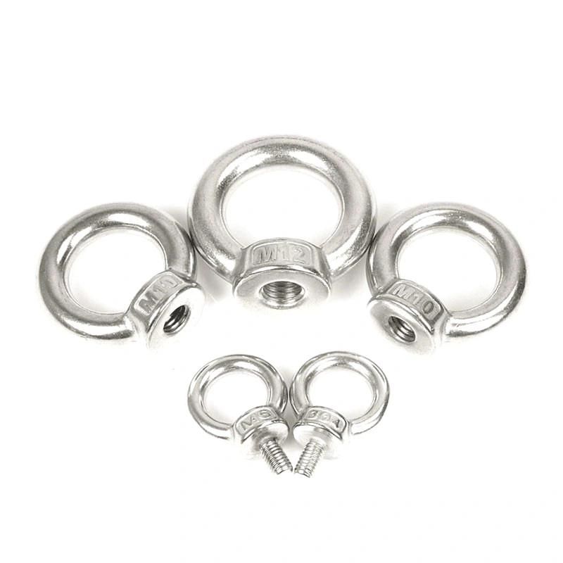 SS304 & 316 DIN580, DIN582 Eye Bolt and Eye Nut