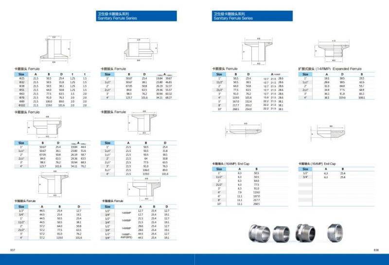 Stainless Steel Sanitary Ferrules