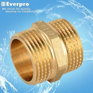 Wide Range Used Brass Forged Reducing Nipple/Brass Hose Fitting (EFC-N12/14)