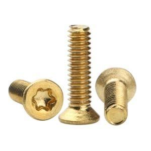 Brass Countersunk Machine Screws, Metric Torx Head Machine Screws