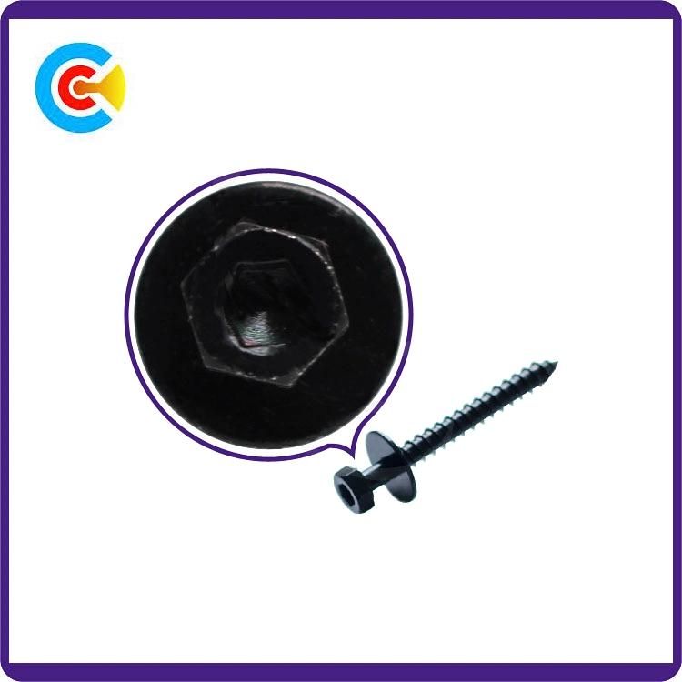 GB/DIN/JIS/ANSI Carbon-Steel/Stainless-Steel Internal and External Hexagonal Flat Pad Screw