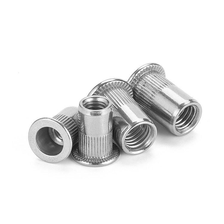 Stainless Steel SS304 SS316 Flat Head Csk Head Rivet Nuts Threaded Rivet Nuts Pull Rivet Nuts