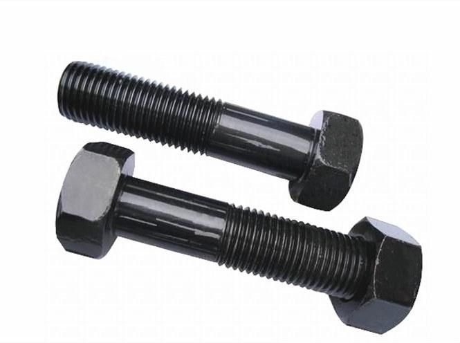 Black DIN 931 Hexagon Head Bolts for Factory Price