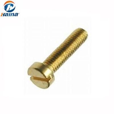 Brass Slotted Cheese Head Machine Screw DIN84 ISO1207