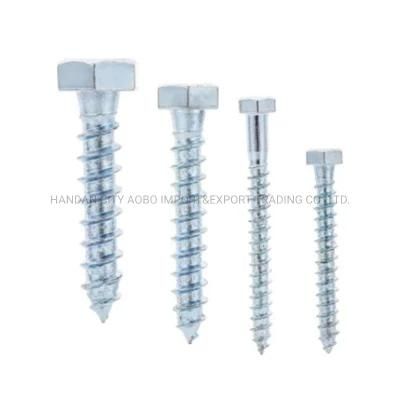 Carbon Steel DIN 571 Hex Head Wood Screw